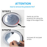 10x Magnifying Makeup Cosmetic Beauty Bathroom Mirror with LED Light 360 HOT - Close-Up Angle