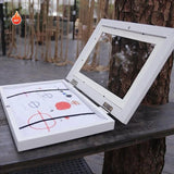 White Children Kids Art Frames Art Projects Wooden Artwork Display 150 Pictures Hold - 45-Degree Angle