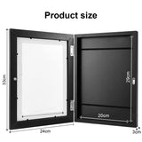 White Children Kids Art Frames Art Projects Wooden Artwork Display 150 Pictures Hold - Rear View