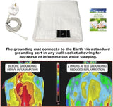 Bed Earthing Sheet Grounding Sheet Mat Large Bed Sheet Flat Sheet W/AU Plug 153x203cm - Side View