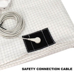 Bed Earthing Sheet Grounding Sheet Mat Large Bed Sheet Flat Sheet W/AU Plug 153x203cm
