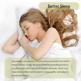 Bed Earthing Sheet Grounding Sheet Mat Large Bed Sheet Flat Sheet W/AU Plug193x203cm - Front View