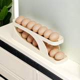 Automatic Roll-Down Double-layer Egg Dispenser Egg Storage Rack Kitchen - Close-Up Angle