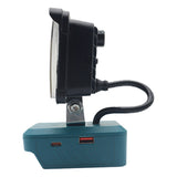 8inch For Makita Battery 18V Li-Ion LED Work Light Workshop Flashlights Torch Camping - Side View