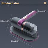 10000pa Handheld Mite Remover Home Bed Mattress Vacuum Sofa Cleaner USB UV-C AU - Side View