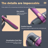 10000pa Handheld Mite Remover Home Bed Mattress Vacuum Sofa Cleaner USB UV-C AU - Top-Down View