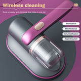 10000pa Handheld Mite Remover Home Bed Mattress Vacuum Sofa Cleaner USB UV-C AU - Close-Up Angle