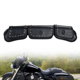 3 Pocket Windshield Bag Waterproof Fit For Harley Electra Glide FLHTC 96-13 - Top-Down View
