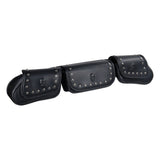 3 Pocket Windshield Bag Waterproof Fit For Harley Electra Glide FLHTC 96-13 - 45-Degree Angle