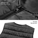 3XL Electric Vest Heated Jacket USB Thermal Warm Heat Pad Winter Body Warmer Unisex - 45-Degree Angle