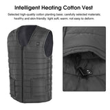 3XL Electric Vest Heated Jacket USB Thermal Warm Heat Pad Winter Body Warmer Unisex - Low Angle