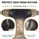 Dog Harness Tactical No Pull Adjustable Pet Military Working Training Vest L - Close-Up Angle