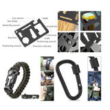 16in1 SOS Kit Outdoor Emergency Equipment Box For Camping Survival Gear