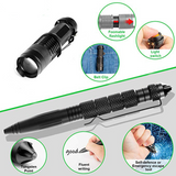Camping Tool Emergency Survival Equipment Set Outdoor Sport Tactical Hiking Kit - Top-Down View