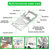 Camping Tool Emergency Survival Equipment Set Outdoor Sport Tactical Hiking Kit - Rear View