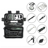 Camping Tool Emergency Survival Equipment Set Outdoor Sport Tactical Hiking Kit - Low Angle