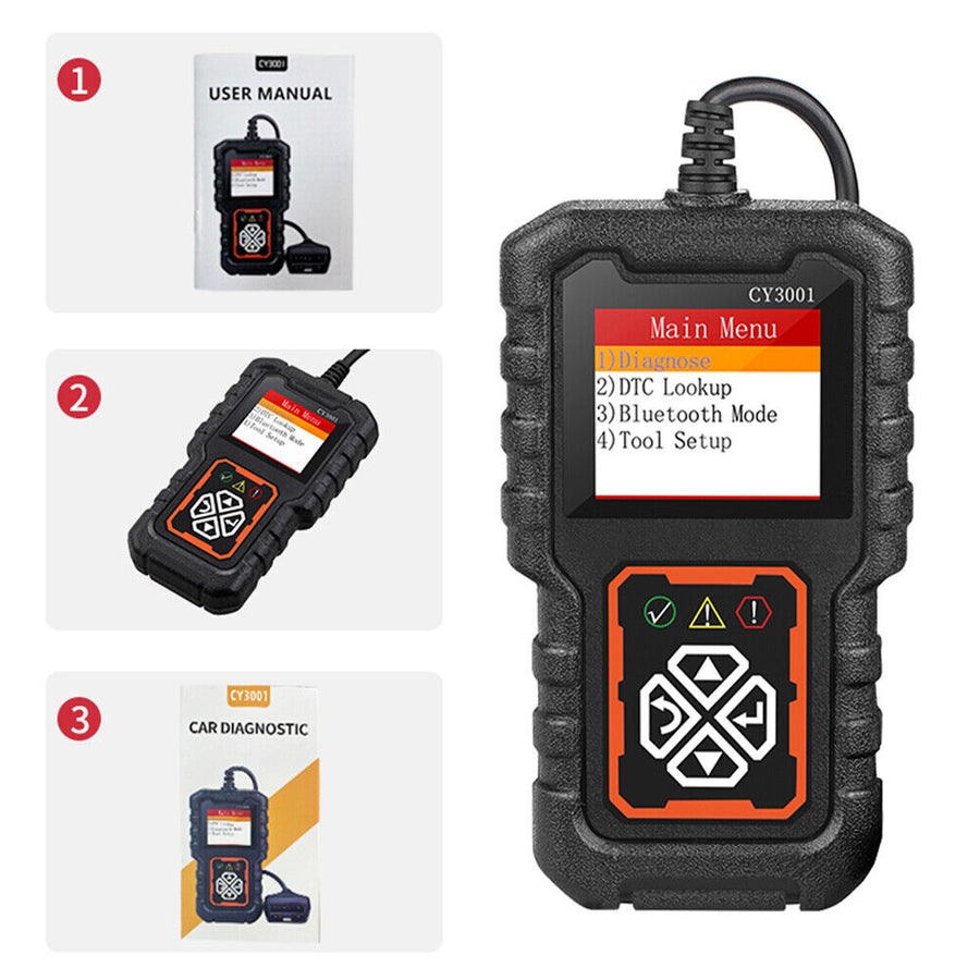 LAUNCH CY3001 Car OBD2 EOBD Scanner Auto Code Reader Engine Diagnostic Scan Tool