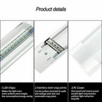 10x 120CM LED Tube Light Batten Linear Slim Light WorkShop Garage Lamp 40W 6500K