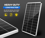 12V 130W Mono Solar Panel Kit Caravan Home Off Gird Battery Charging Power