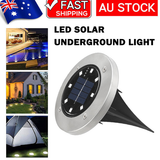 4pcs LED Solar Underground Light Waterproof Color Changing Garden Buried Lamp