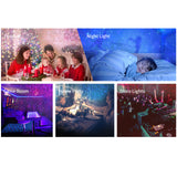 Galaxy Starry Night Light Projector Ocean Star Sky Party Baby Kids Room LED Lamp - Top-Down View