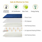 Electric Pet Heat Pad: Waterproof Heating Mat for Cat Dog Bed | Chew Resistant M - Low Angle
