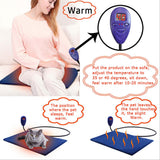 Electric Pet Heat Pad: Waterproof Heating Mat for Cat Dog Bed | Chew Resistant M - Extra Image