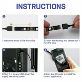 5V RGB LED Strip Lights IP65 Waterproof 5050 5M 10M 20M 300 LEDs USB Bluetooth - Low Angle