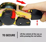 Quick Release Automatic Heavy Duty Retractable Ratchet Tie Down Strap black 50mm*4.5m