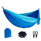 Outdoor Camping Hammock Lightweight 260x140cm Portable Travel Darkblue - Rear View