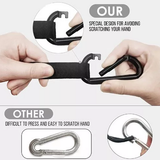 Outdoor Camping Hammock Lightweight 260x140cm Portable Travel Grey - Rear View