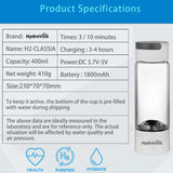 Hydrogen Water Generator Bottle SPE PEM Technology Machine - H2 Inhalation - Top-Down View