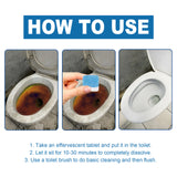 Toilet Bowl Cleaning Tablets Multi-Effect Decontamination, Descaling, Urine Stains, Toilet Cleaner, Deodorizing, Odorless, And Fragrant - Side View