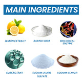 Toilet Bowl Cleaning Tablets Multi-Effect Decontamination, Descaling, Urine Stains, Toilet Cleaner, Deodorizing, Odorless, And Fragrant - Top-Down View