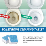 Toilet Bowl Cleaning Tablets Multi-Effect Decontamination, Descaling, Urine Stains, Toilet Cleaner, Deodorizing, Odorless, And Fragrant - Rear View