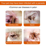 Yegbong Pet Ear Wipes, Pet Ear Cleaning Deodorizing Removing Mite And Earwax Cleaning Wipes - Extra Image