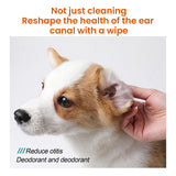 Yegbong Pet Ear Wipes, Pet Ear Cleaning Deodorizing Removing Mite And Earwax Cleaning Wipes - Extra Image
