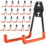 20-Pack Heavy Duty Garage Storage Hooks – Anti-Slip Steel Hangers for Tools, Ladder & Bikes