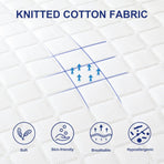 2xStandard Quality Pillows Cotton Hotel Adjustable Home Pillows Down Alternative Pillows