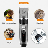Electric Dog Cat Grooming Kit Pet Hair Shaver Trimmer Cordless Scissors Clipper Spare Head - Front View