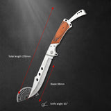 Outdoor Large Folding Knife Camping Fishing Pocket Hunting Knife Survival Tool - Rear View