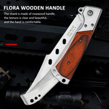 Outdoor Large Folding Knife Camping Fishing Pocket Hunting Knife Survival Tool - Low Angle