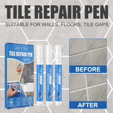 Jue Fish Tile Repair Pen Waterproof Mildew Resistant Tile Repair Pen For Bathroom Floor Crevices - Rear View