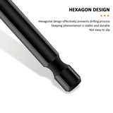 4PCS Drill Set Hex Tile Drill Bit Glass Ceramic Bric Hex Shank Cross Spear Head - Top-Down View