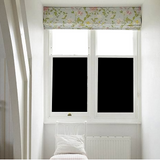 Blackout Static Cling Window Glass Film Privacy Protection To Block Sun Decor 90CMx500CM - Side View