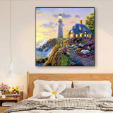 1PCS 5D Diamond Painting Kits Diamond Glue Art Kit Paint for Adults Kids DIY Gift 30x30cm - 45-Degree Angle