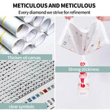2PCS 5D Diamond Painting Kits Diamond Glue Art Kit Paint for Adults Kids DIY Gift 40x30cm - Top-Down View