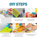 2PCS 5D Diamond Painting Kits Diamond Glue Art Kit Paint for Adults Kids DIY Gift 40x30cm - 45-Degree Angle