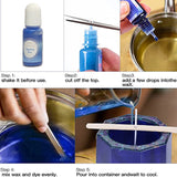 12PcS Resin Liquid Pigment Colorant Pearl Coloring Dye Epoxy Resin Colorant DIY - Rear View