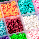 About 6113pcs Clay Heishi Beads Flat Bead Kit Bracelets Necklace Earrings Making - Front View